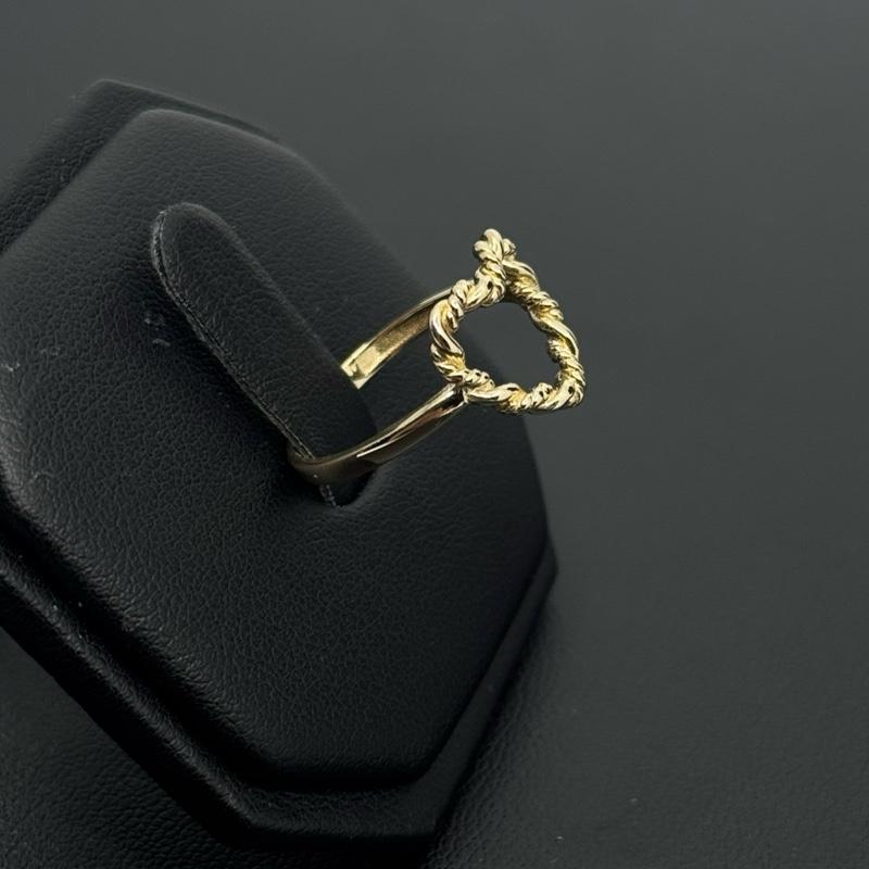 14K Gold Rope Heart Ring - Elegant Design with Durable Gold Finish for Everyday image 2