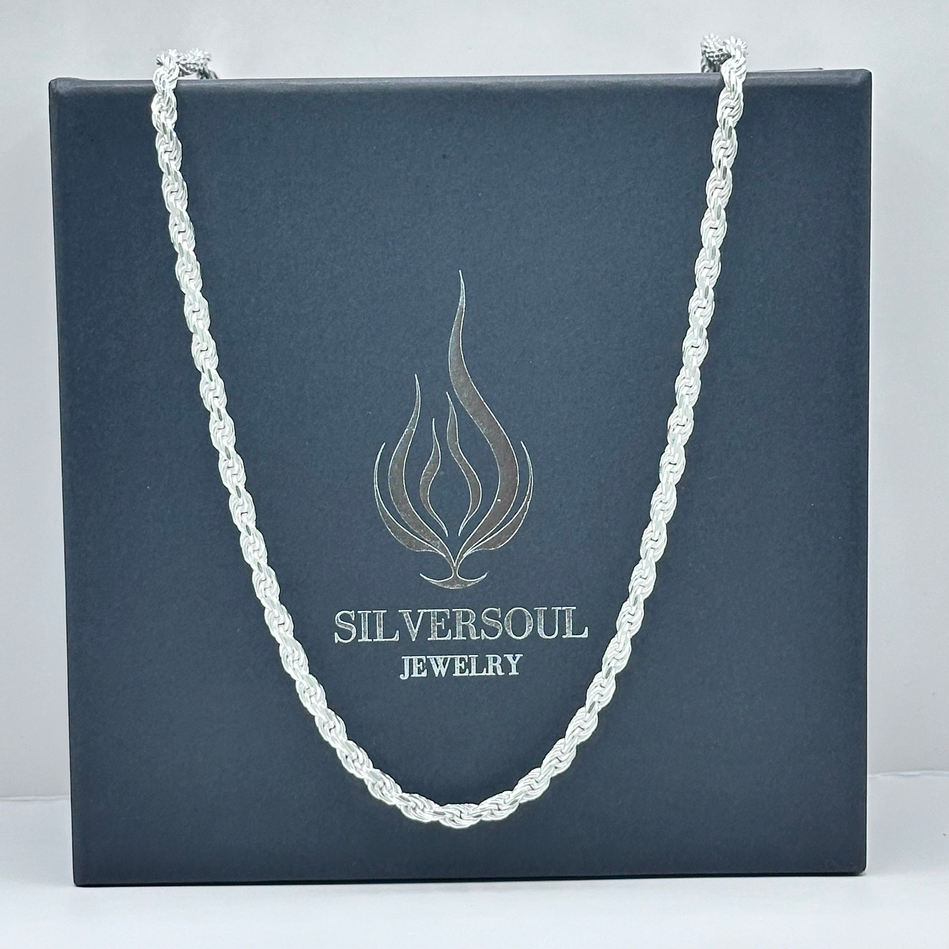 4MM ROPE CHAIN -925 SILVER image 0