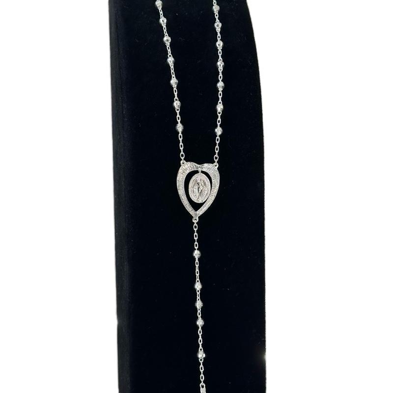 Rosario heart Silver 925 Charm Necklaces Charms Necklace image 1