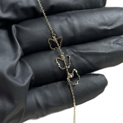 14K Gold 3 Butterfly Bracelet for Women image 0