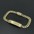 14K Gold 7mm Mónaco Bracelet with Box Lock - Stylish and Durable image 0