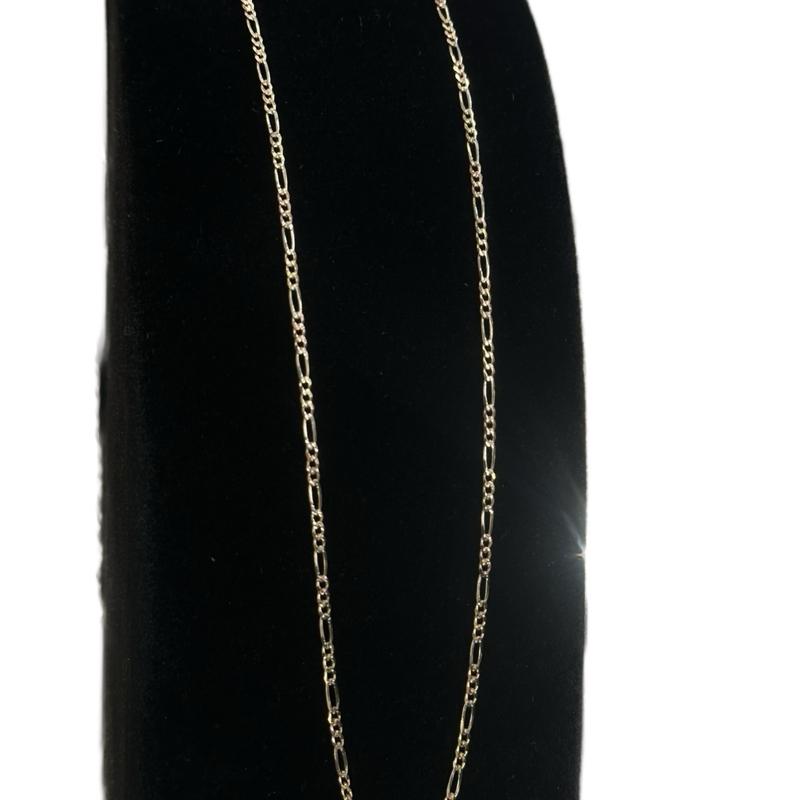 14K Gold 2mm Figaro Chain - Elegant and Durable Jewelry Accessory image 2
