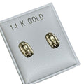 14K Gold Virgencita Earrings - Elegant Religious Jewelry for Women image 0