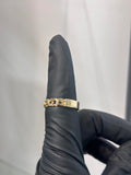 14K GOLD ANILLO CHINO CON PLACA - 14K GOLD