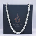8MM ROPE CHAIN SILVER .925 image 0