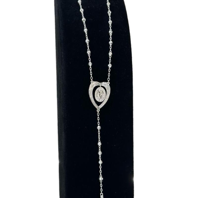 Rosario heart Silver 925 Charm Necklaces Charms Necklace image 0