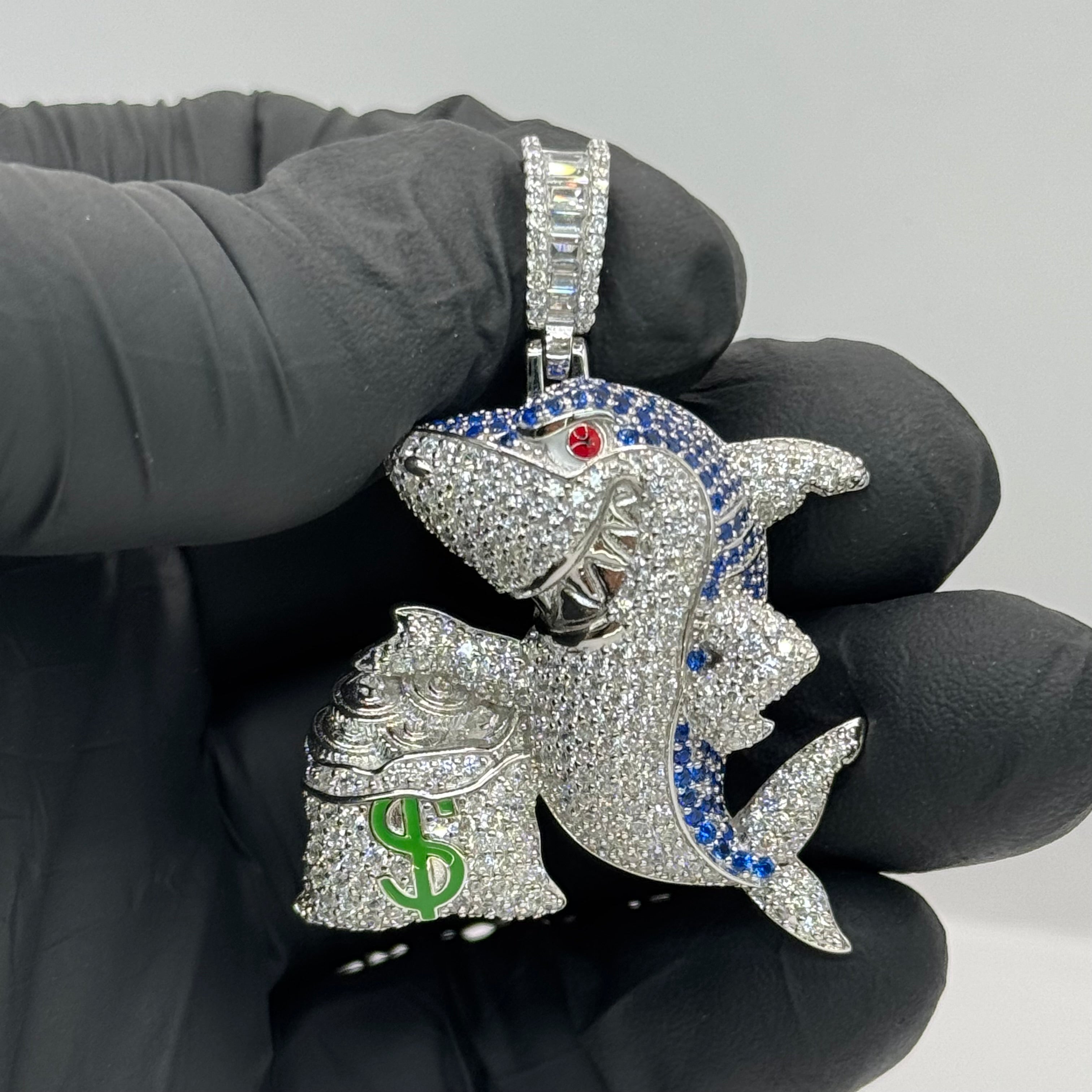 SHARK SHARK Pendant Silver 925 with Unique Design and Elegant Finish image 0