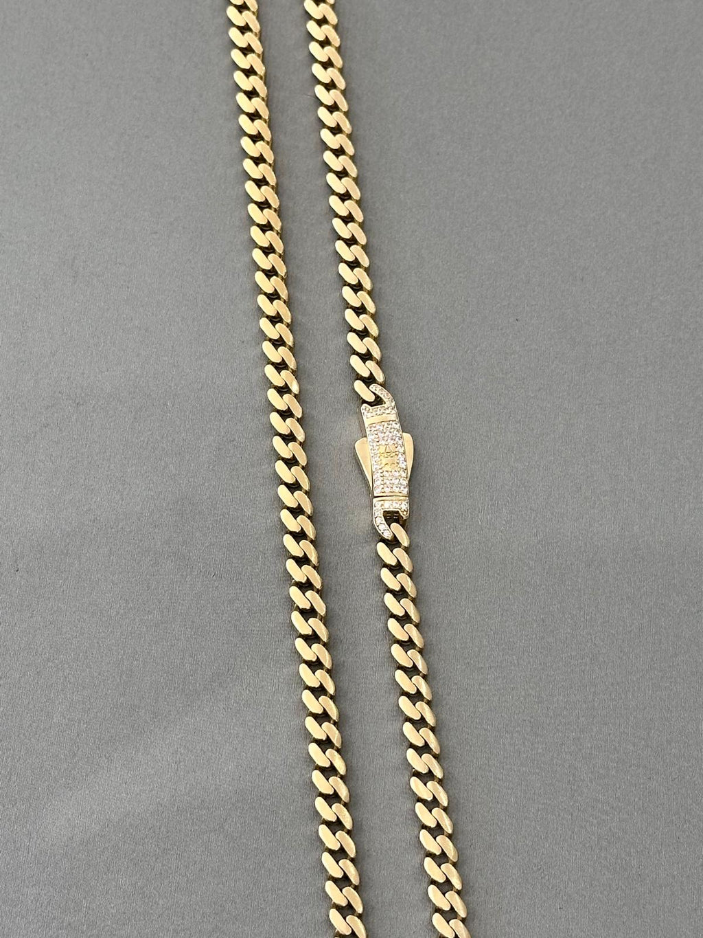 14K GOLD 5MM MONACO CHAIN