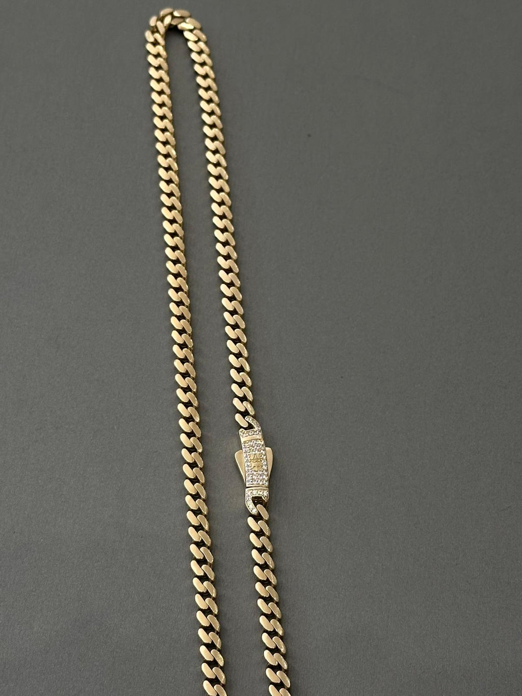 14K GOLD 5MM MONACO CHAIN