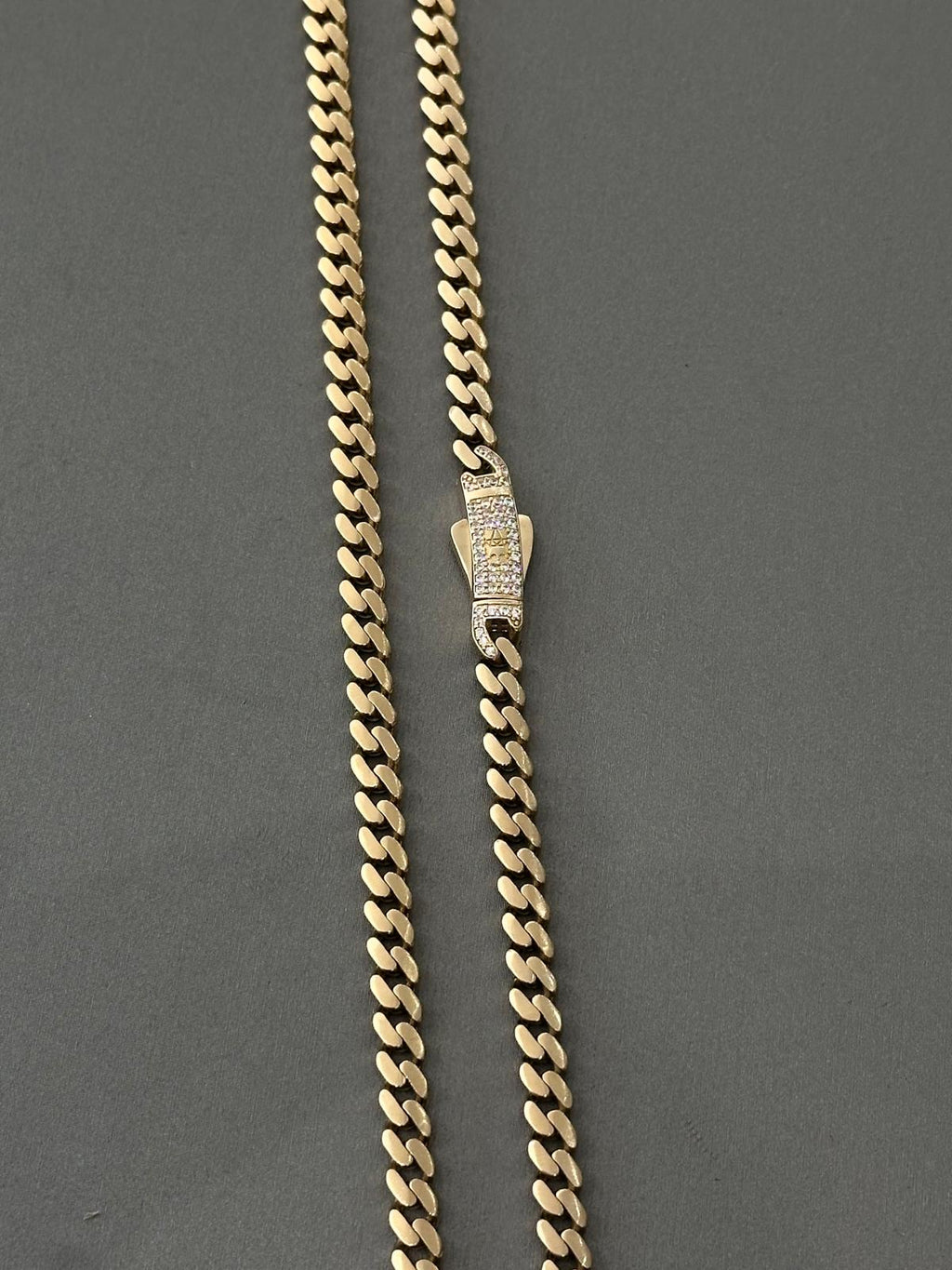 14K GOLD 5MM MONACO CHAIN