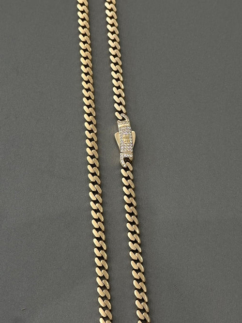 14K GOLD 5MM MONACO CHAIN