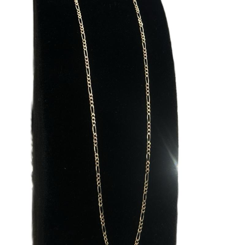 14K Gold 2mm Figaro Chain - Elegant and Durable Jewelry Accessory image 3