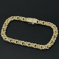14K Gold 7mm Chino Bracelet with Box Lock - Gold image 0