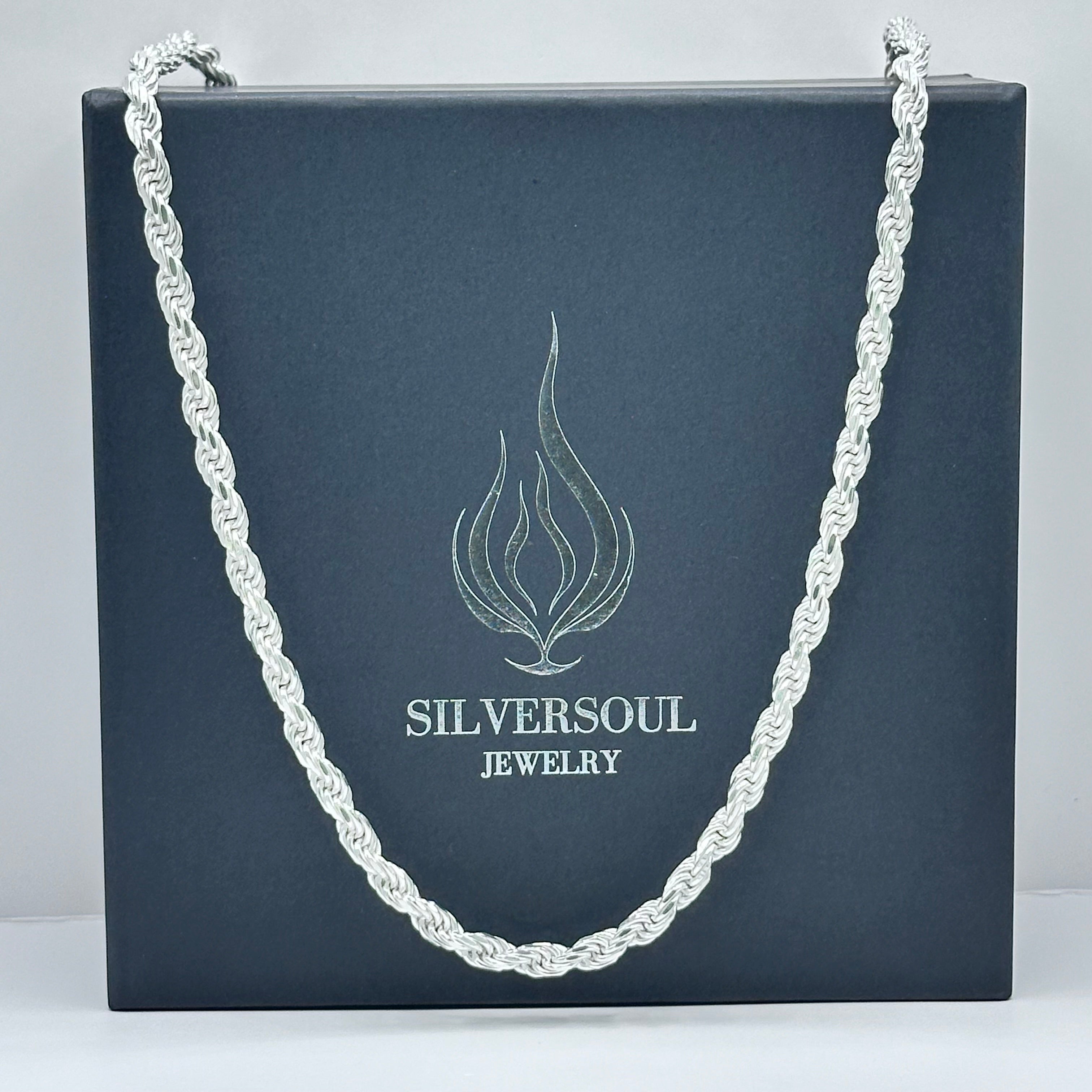 5MM ROPE CHAIN - 925 SILVER image 0