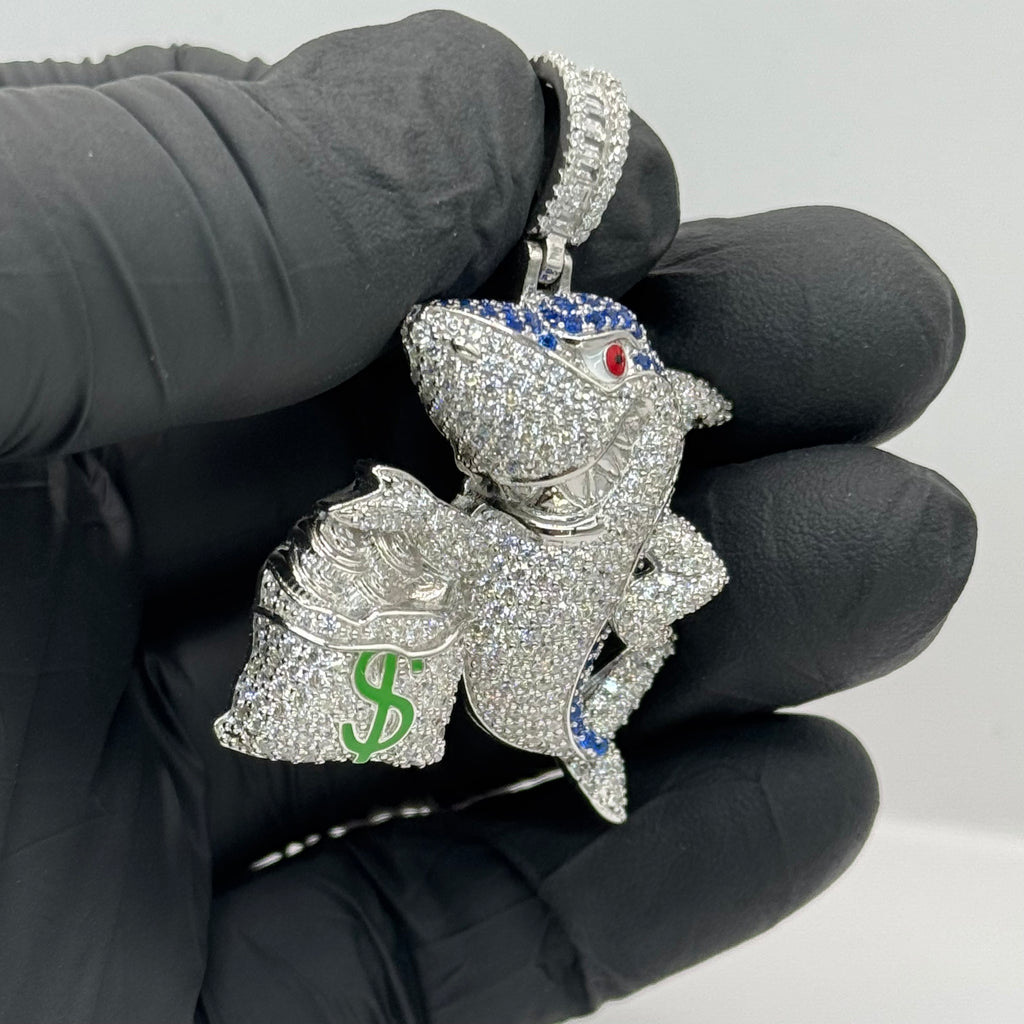 SHARK SHARK Pendant Silver 925 with Unique Design and Elegant Finish image 1
