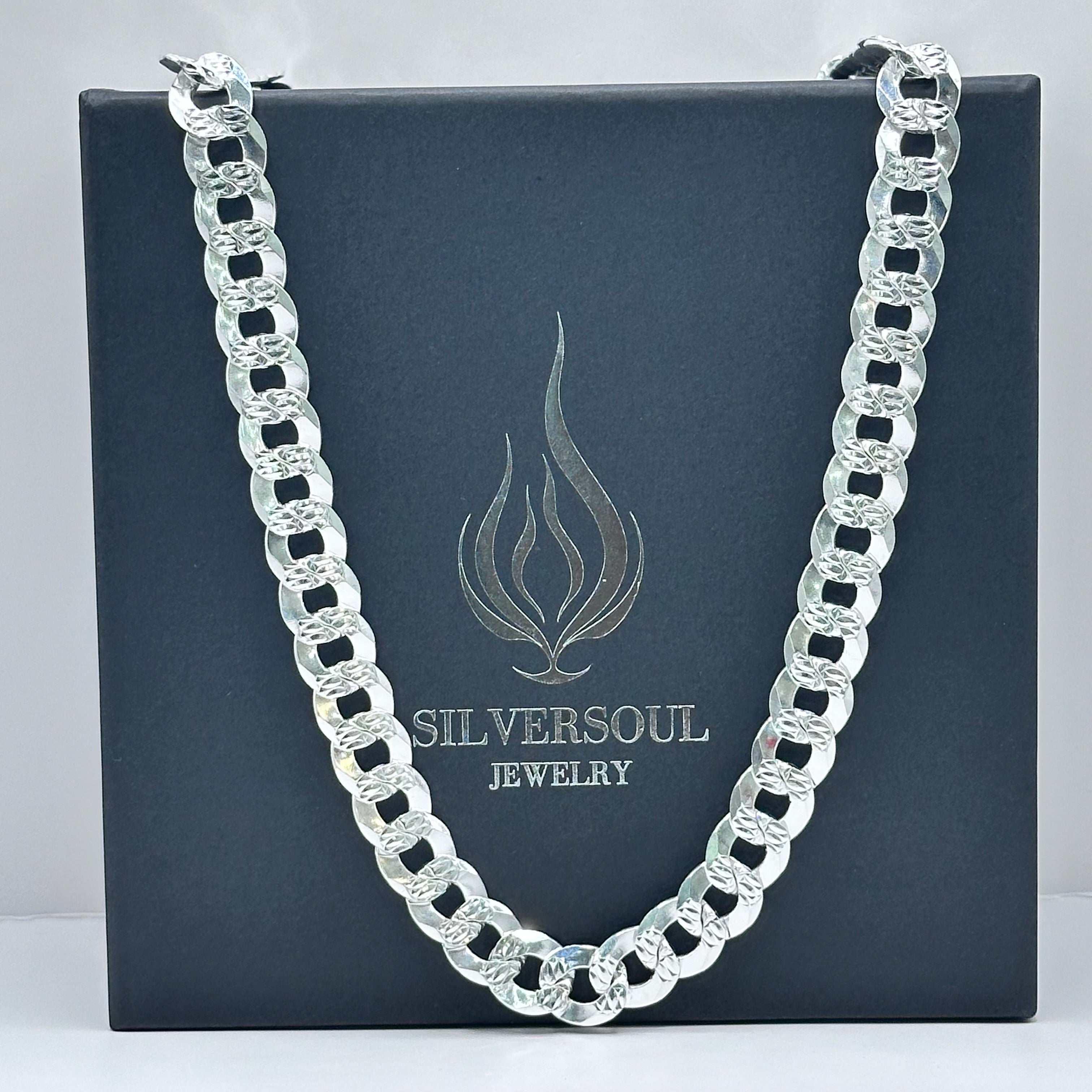10.8MM CUBAN CHAIN -925 SILVER image 0