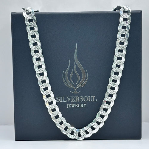 10.8MM CUBAN CHAIN -925 SILVER image 0