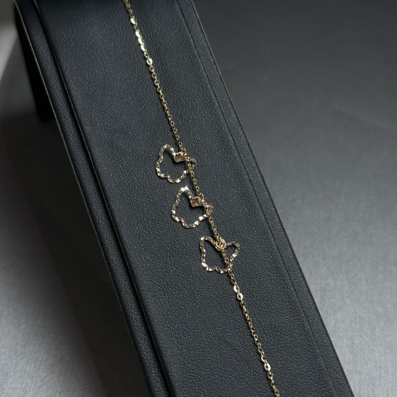 14K Gold 3 Butterfly Bracelet for Women image 2