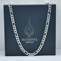 6.8MM FIGARO CHAIN - 925 SILVER image 0