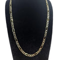 14K Gold 5mm Solid Figaro Chain Size 22 - Elegant and Durable Jewelry Accessory image 0