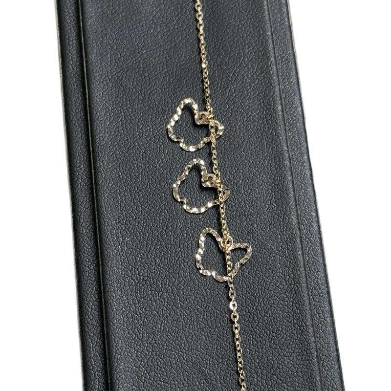 14K Gold 3 Butterfly Bracelet for Women image 1