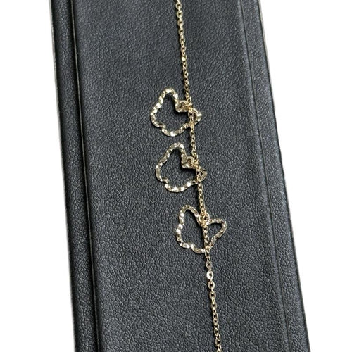14K Gold 3 Butterfly Bracelet for Women image 1