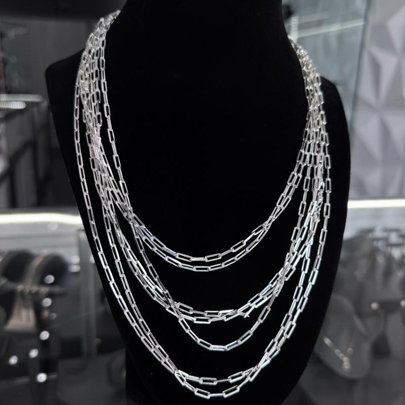 3MM PAPERCLIP CHAIN - STERLING SILVER