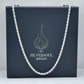 3MM ROPE CHAIN HOLLOW - SILVER 925