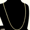 3MM ROPE CHAIN HOLLOW - 14K GOLD