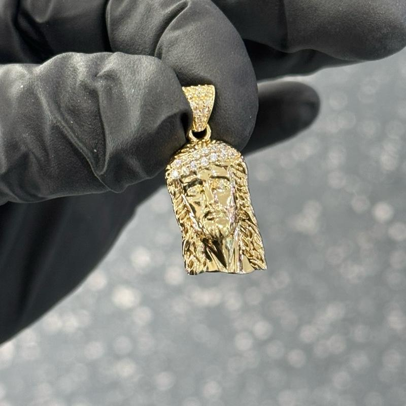 14K JESUS FACE - 14K GOLD