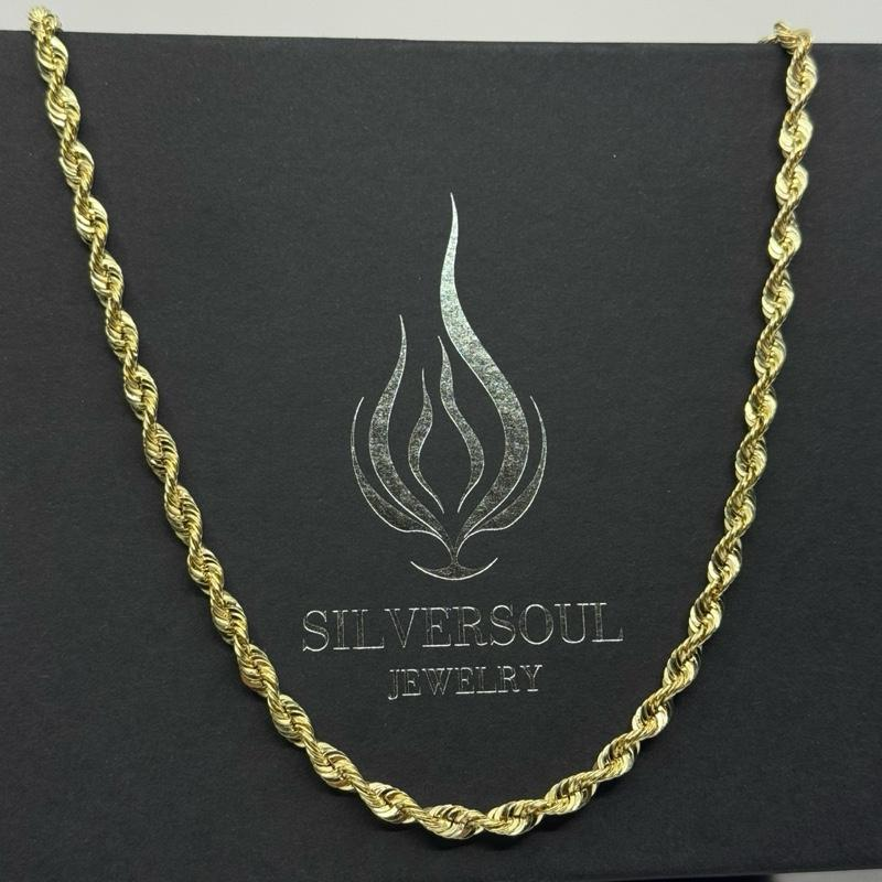 4MM ROPE CHAIN HOLLOW - 14K GOLD