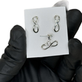 INFINITY SET EARRINGS AND PENDANT - SILVER 925