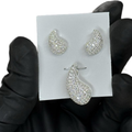 SET ARETES & DIJE GOTA AND ZIRCONIA - SILVER 925