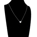 SILVER HEART MOISSANITE STONE - 925 SILVER