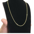 3MM FIGARO CHAIN HOLLOW - 14K GOLD