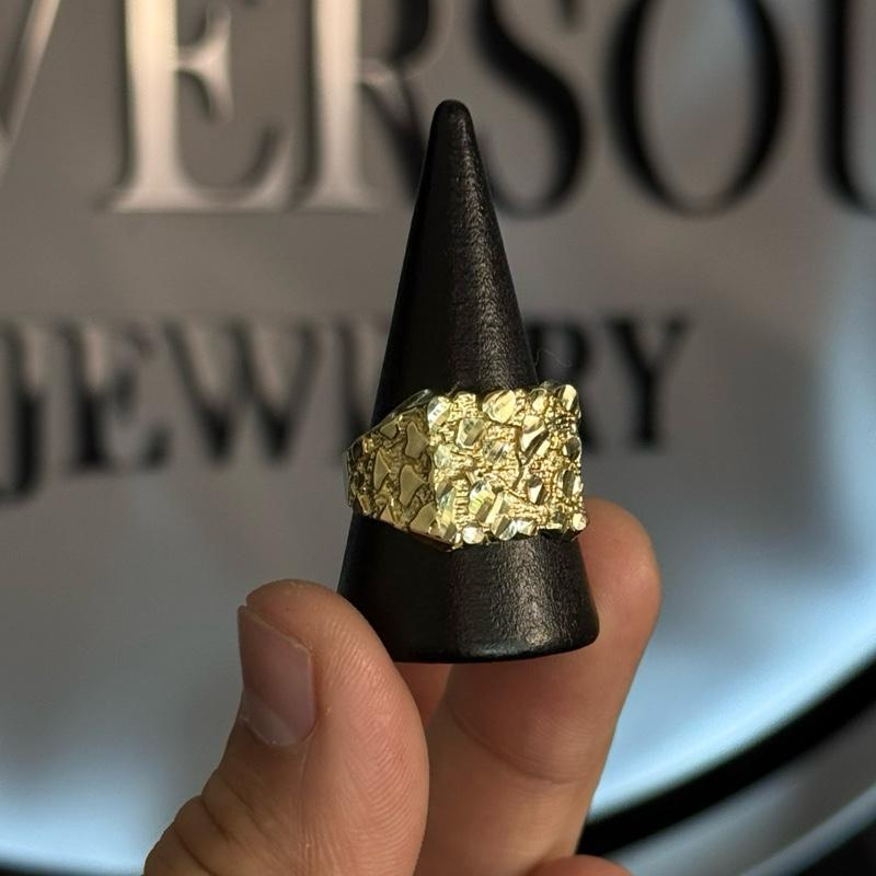 14K NUGGET RING - 14K GOLD