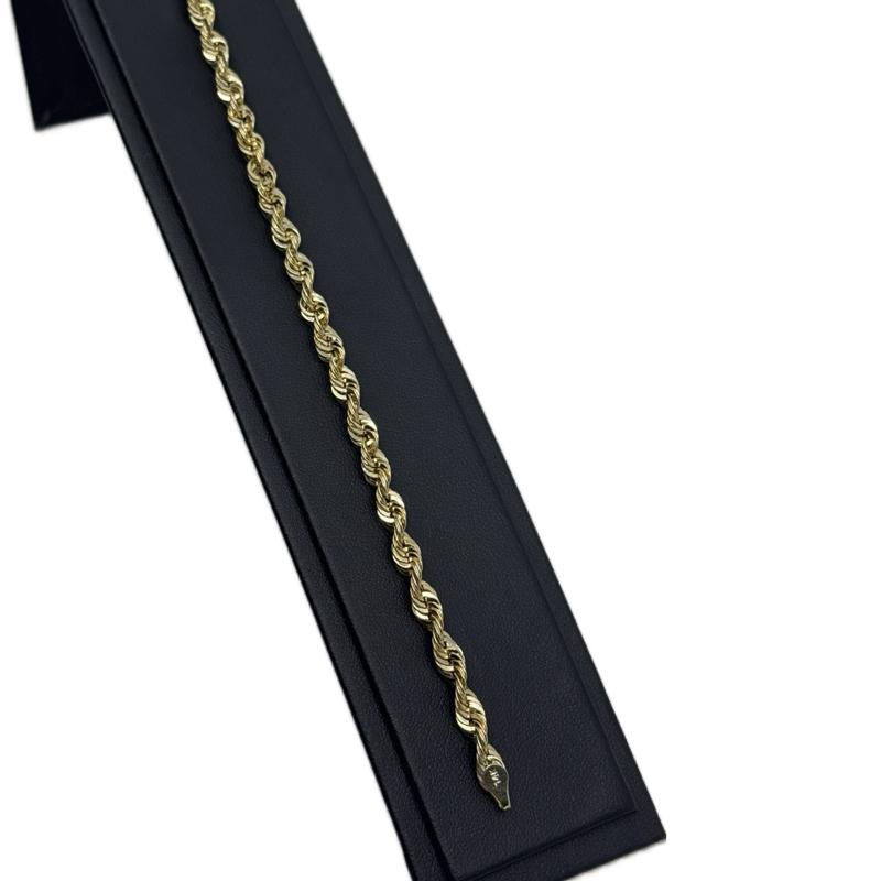 14K ROPE BRACELET - 14K GOLD