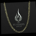 5MM CUBAN SOLID CUT CHAIN - 14K GOLD